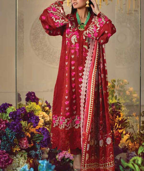Zoha By Ansab Jahangir Luxury Lawn'22 AJLL#04
