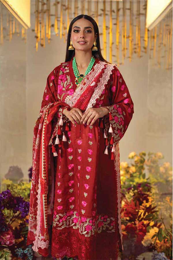 Zoha By Ansab Jahangir Luxury Lawn'22 AJLL#04