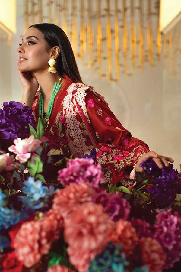 Zoha By Ansab Jahangir Luxury Lawn'22 AJLL#04