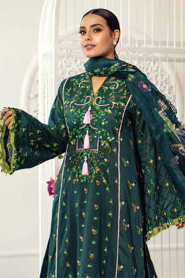 Zoha By Ansab Jahangir Luxury Lawn'22 AJLL#09