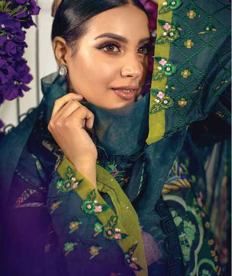 Zoha By Ansab Jahangir Luxury Lawn'22 AJLL#09