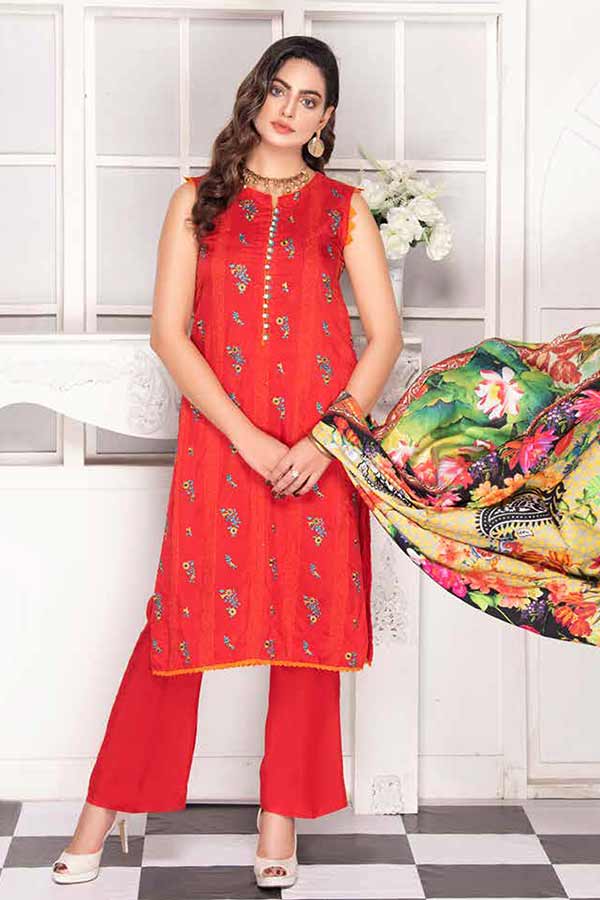 Arasteh Embroidered Linen`20 D#7