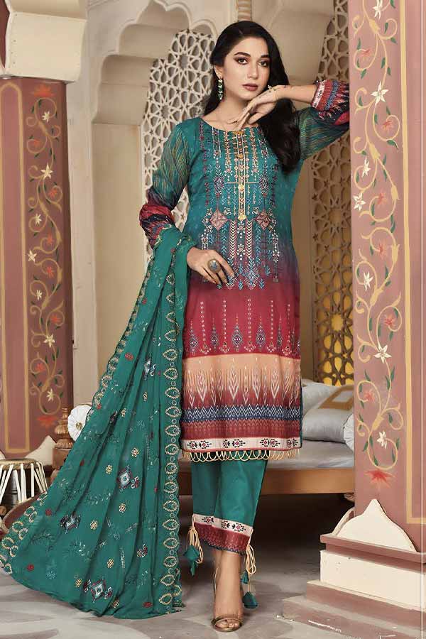 Areej Manha D/Emb Lawn'22 Vol-2 D#7