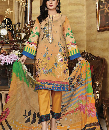 Areej Manha Emb D/Print Lawn`22 D#10 (Vol-3)