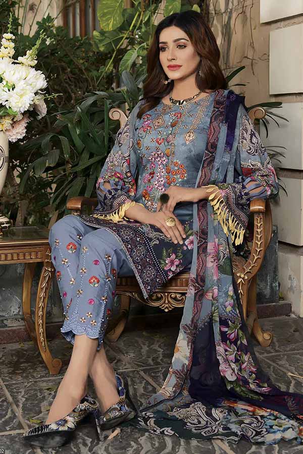 Areej Manha DP Emb Lawn`21 Vol 8 D#1