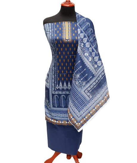 Areesha Khan Riwayat Lawn'22 D # 21196 Nevy Blue