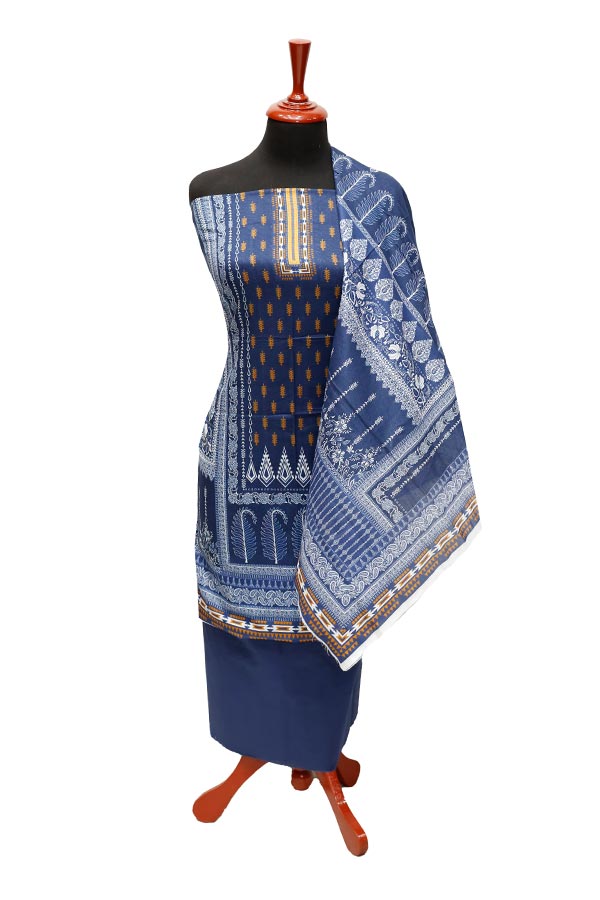Areesha Khan Riwayat Lawn'22 D # 21196 Nevy Blue
