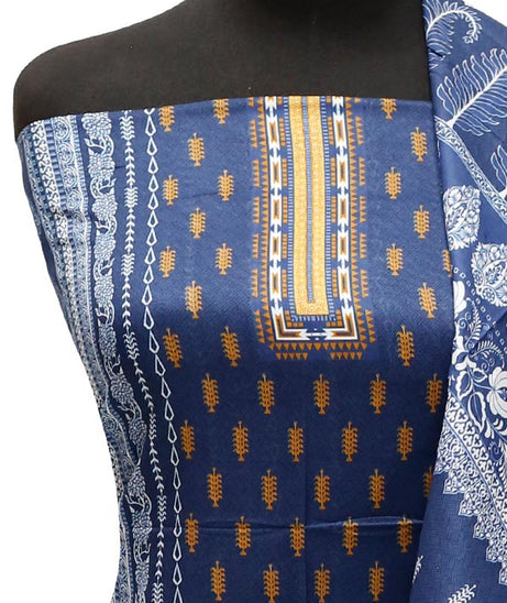 Areesha Khan Riwayat Lawn'22 D # 21196 Nevy Blue