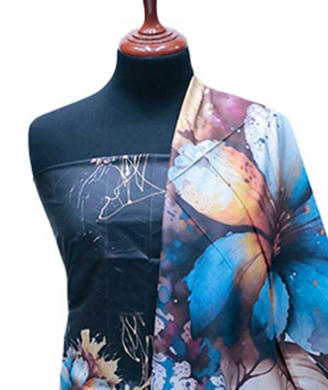 Armanish Slub Linen`24 D#9005 Black