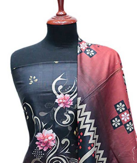 Armanish Slub Linen`24 D#9354 Black