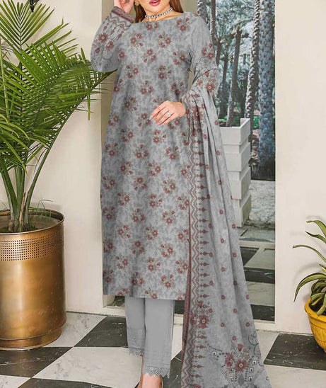 Armanish Slub Linen'23 D#7607 (Grey)