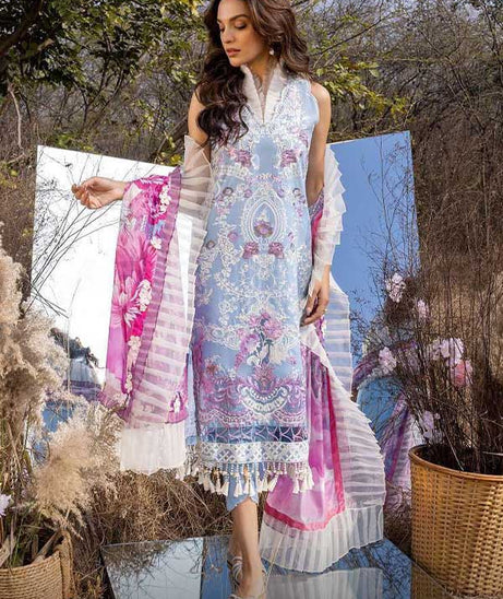 Asifa &amp; Nabeel Aleyna Lawn Summer'23 ASL#10 (Morning Glory)