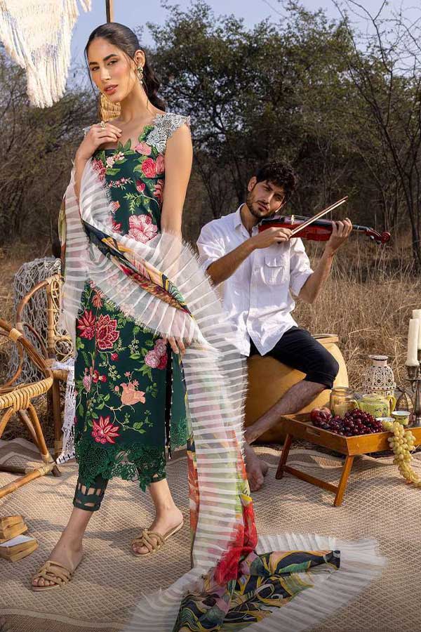 Asifa &amp; Nabeel Aleyna Lawn Summer'23 ASL#02 (Gardenia)