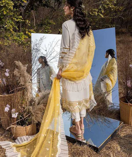Asifa &amp; Nabeel Aleyna Lawn Summer'23 ASL#04 (Gris)