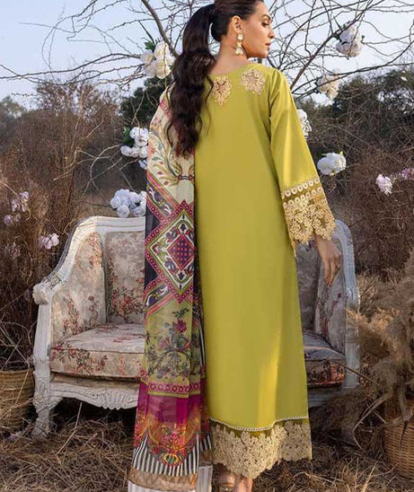 Asifa &amp; Nabeel Aleyna Lawn Summer'23 ASL#05 (Daylily)