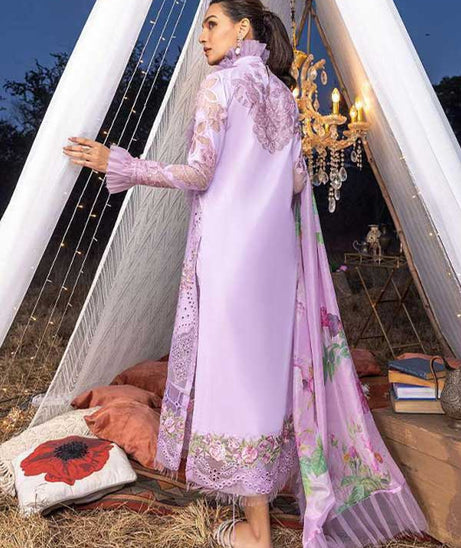 Asifa &amp; Nabeel Aleyna Lawn Summer'23 ASL#07 (Lilas)