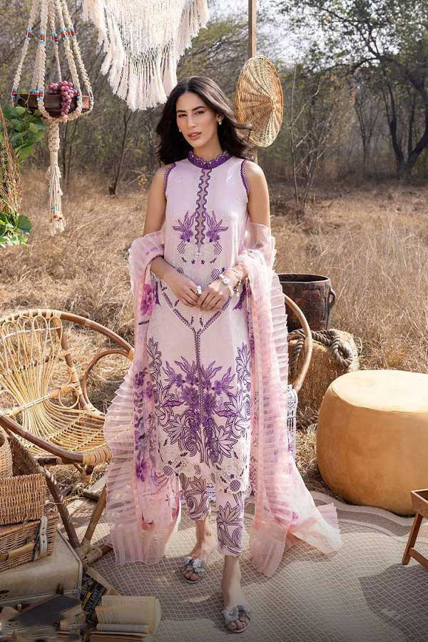 Asifa &amp; Nabeel Aleyna Lawn Summer'23 ASL#08 (Zinnia)