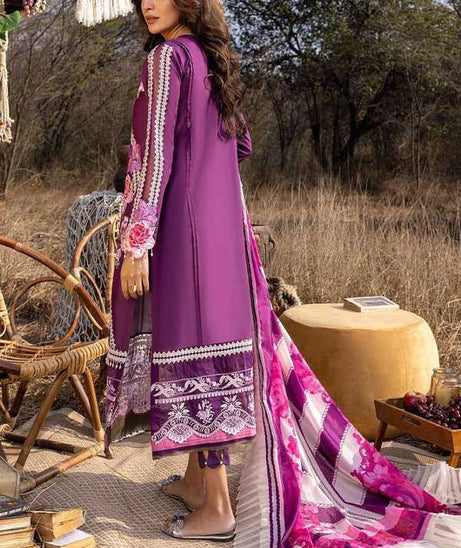 Asifa &amp; Nabeel Aleyna Lawn Summer'23 ASL#09 (Violette)