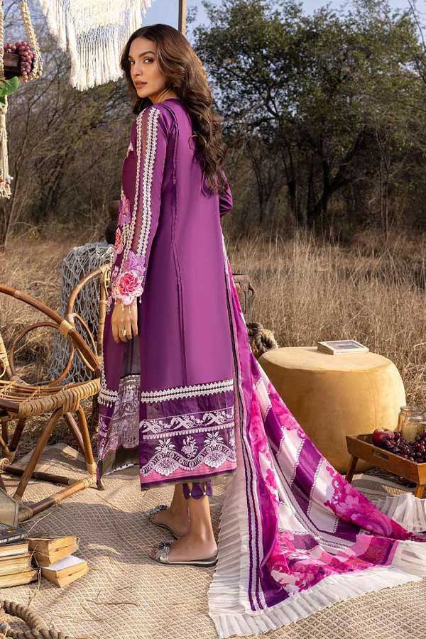 Asifa &amp; Nabeel Aleyna Lawn Summer'23 ASL#09 (Violette)