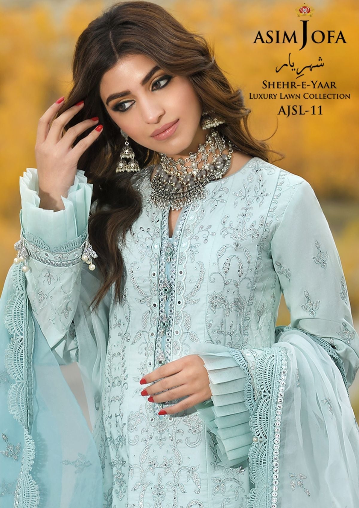 Asim Jofa Shehr-E-Yaar Luxury Lawn'22 AJSL#11