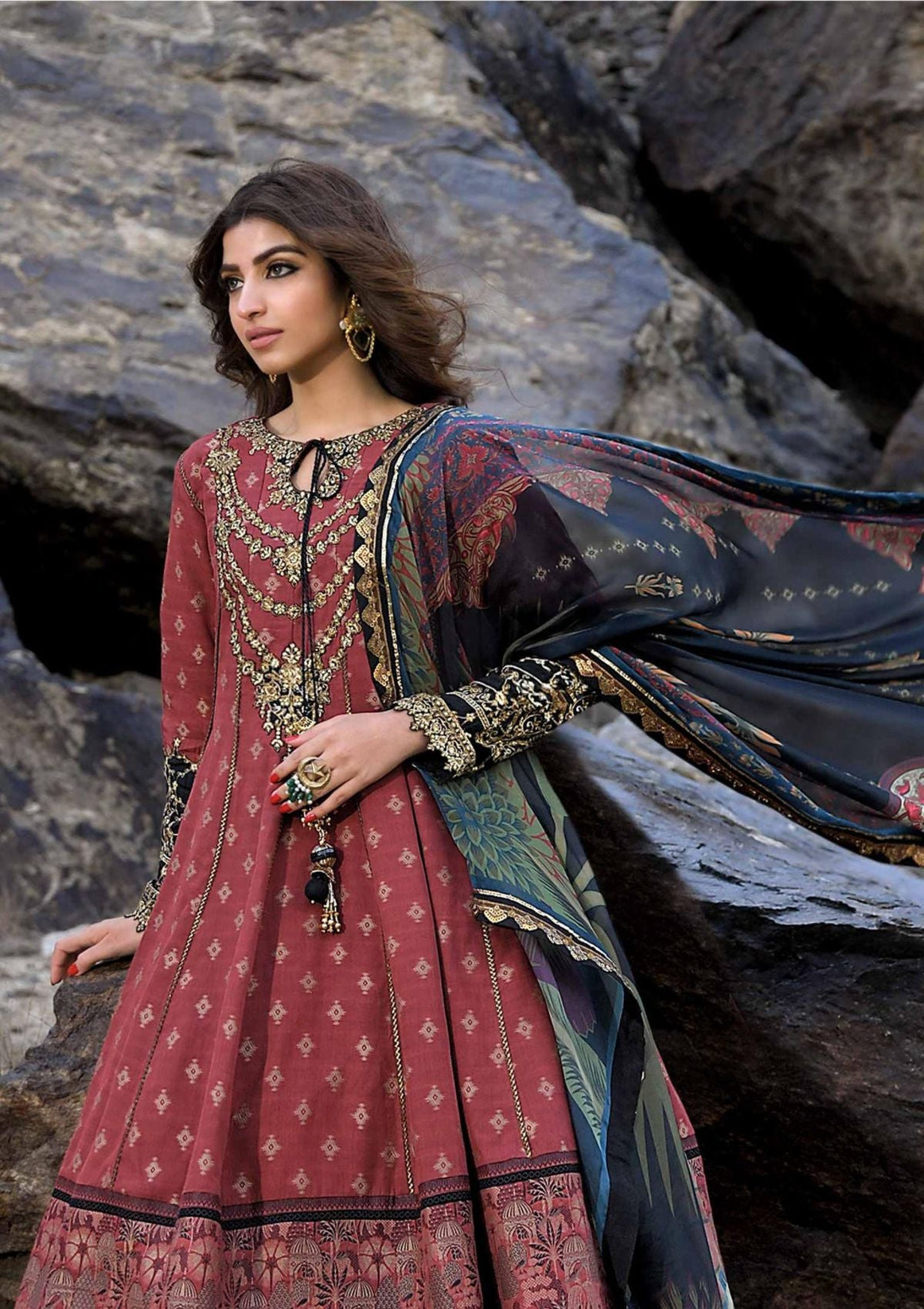 Asim Jofa Shehr-E-Yaar Luxury Lawn'22 AJSL#23