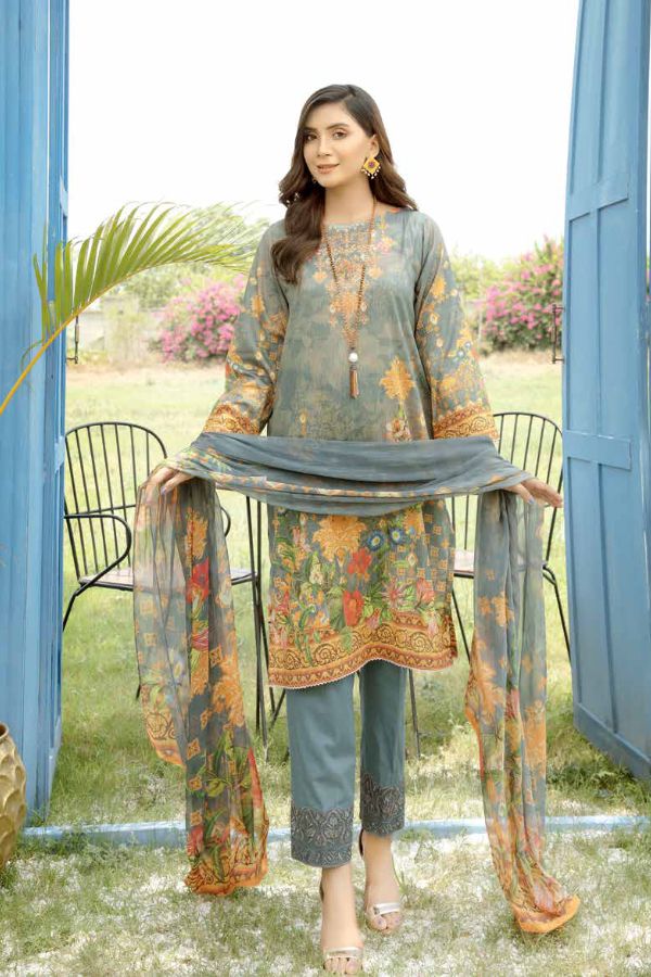 Ayra Masoori D/Print Lawn`21 D#04