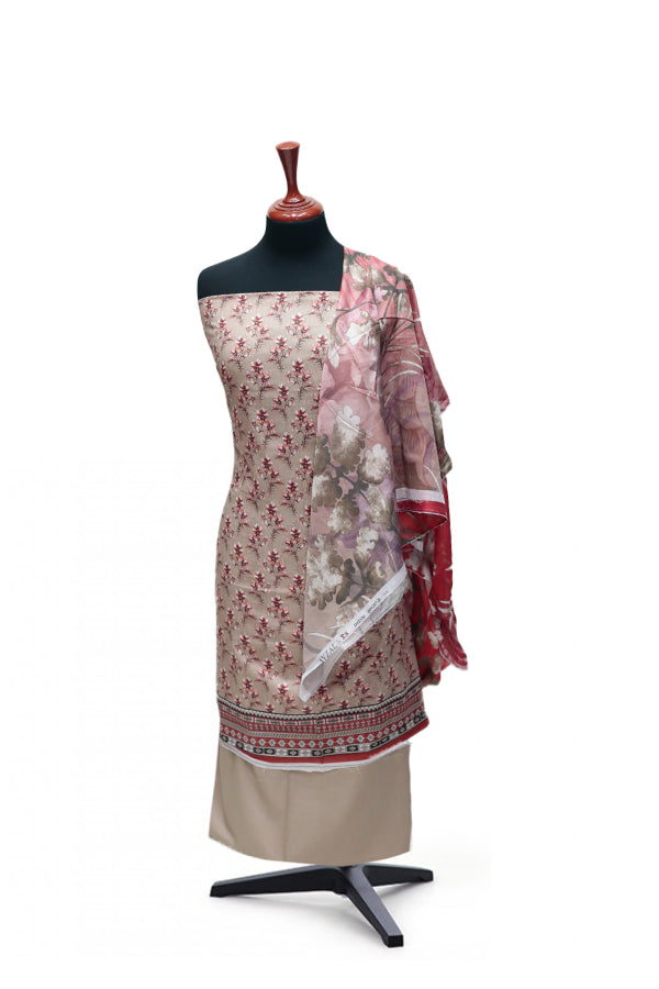 Ayzal Print Lawn`25 D#207 (L Brown)