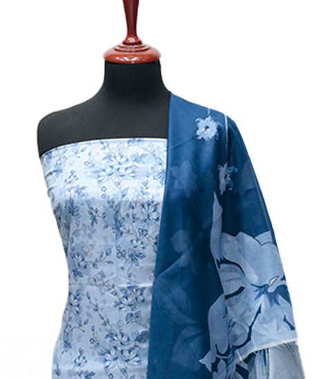 Ayzal Print Lawn`25 D#209 (Sky Blue)