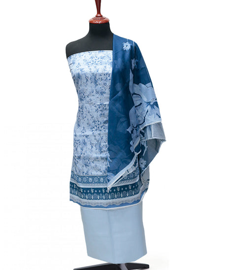 Ayzal Print Lawn`25 D#209 (Sky Blue)