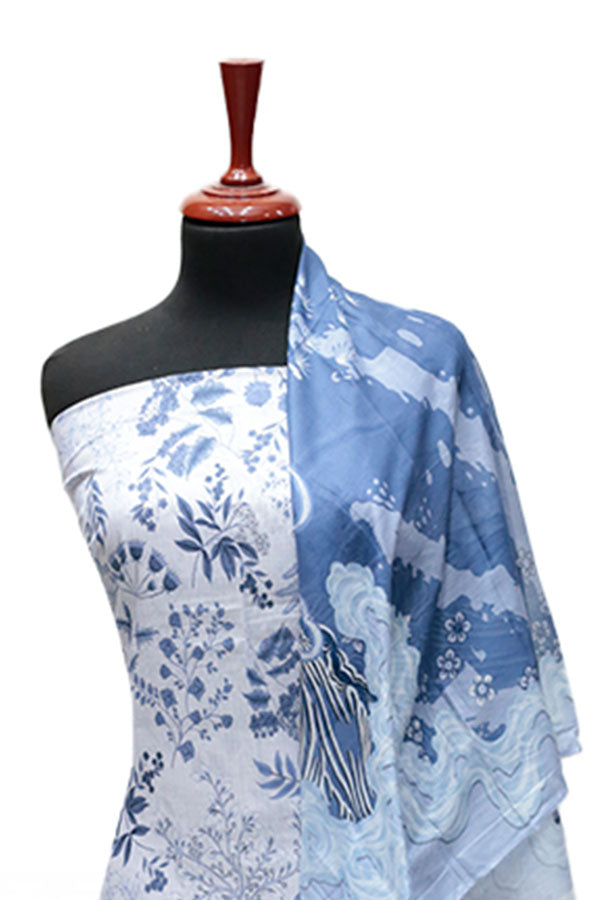 Ayzal Print Lawn`25 D#208 (Lilac)