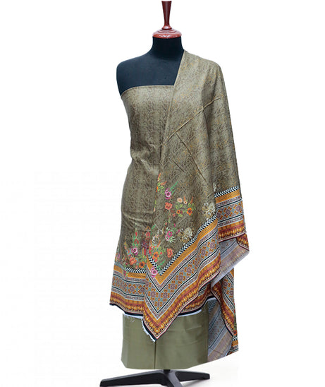 Ayzel Fatima Digital Linen'24 D#1315 (Mehndi)