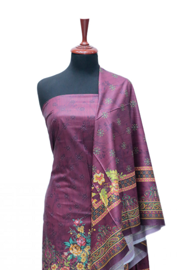 Ayzel Fatima Digital Linen'24 D#1320 (Maroon)