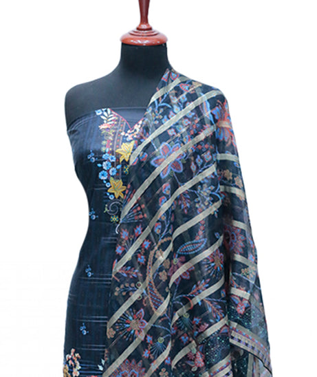 Ayzel Fatima Digital Linen'24 D#1323 (Nevy Blue)