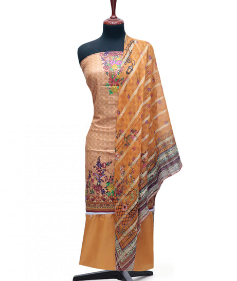 Ayzel Fatima Digital Linen'24 D#1327 (Orange)