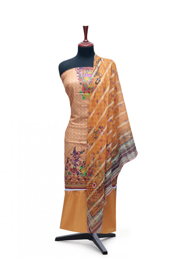 Ayzel Fatima Digital Linen'24 D#1327 (Orange)