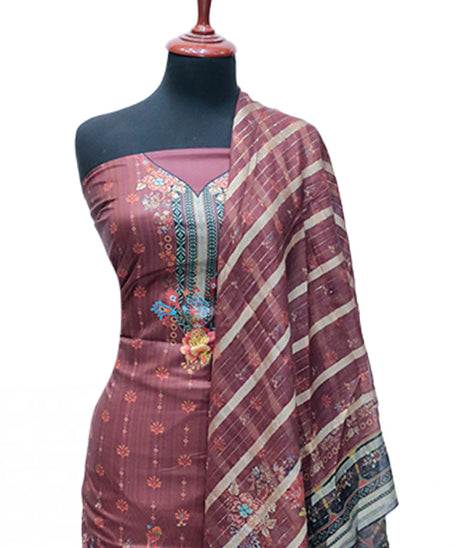 Ayzel Fatima Digital Linen'24 D#1328 (Maroon)