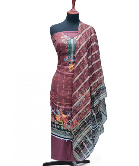 Ayzel Fatima Digital Linen'24 D#1328 (Maroon)