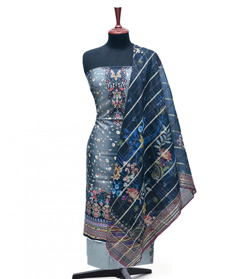Ayzel Fatima Digital Linen'24 D#1329 (Grey)