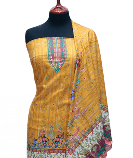 Ayzel Fatima Digital Linen'24 D#1364 (Mustard)