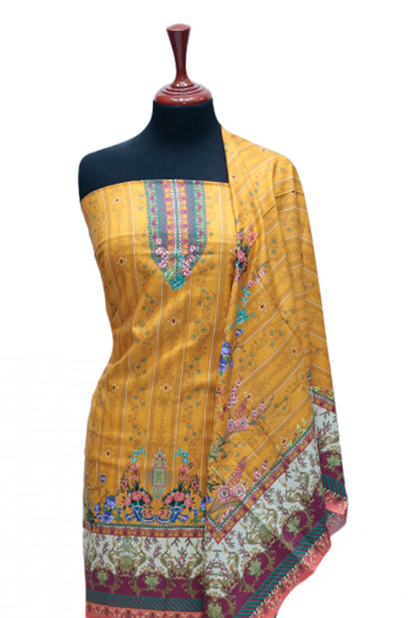 Ayzel Fatima Digital Linen'24 D#1364 (Mustard)