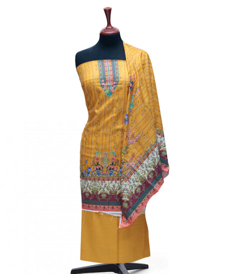 Ayzel Fatima Digital Linen'24 D#1364 (Mustard)