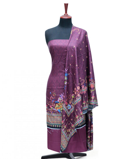 Ayzel Fatima Digital Linen'24 D#1366 (Maroon)