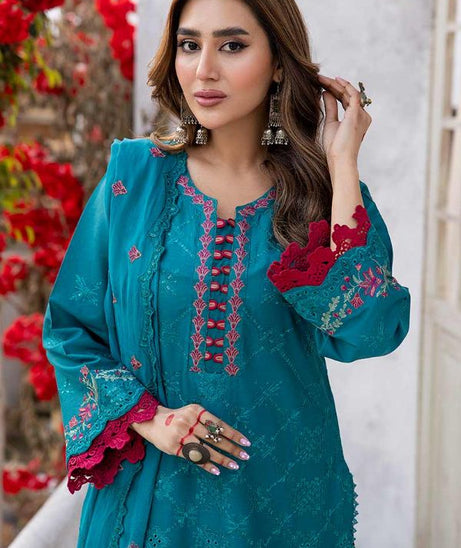 Aalaya Azure Premium Lawn`24 D#08