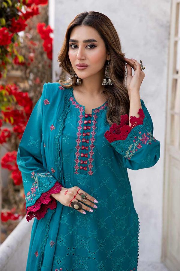 Aalaya Azure Premium Lawn`24 D#08