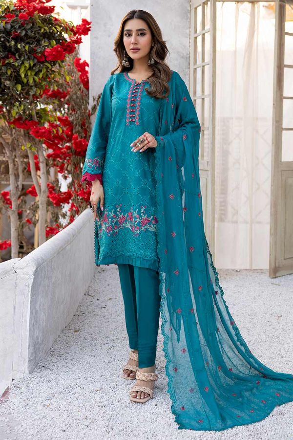 Aalaya Azure Premium Lawn`24 D#08