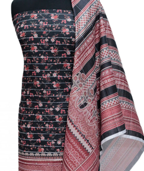 BA Print Khaddar'24 D#1 (BLACK)