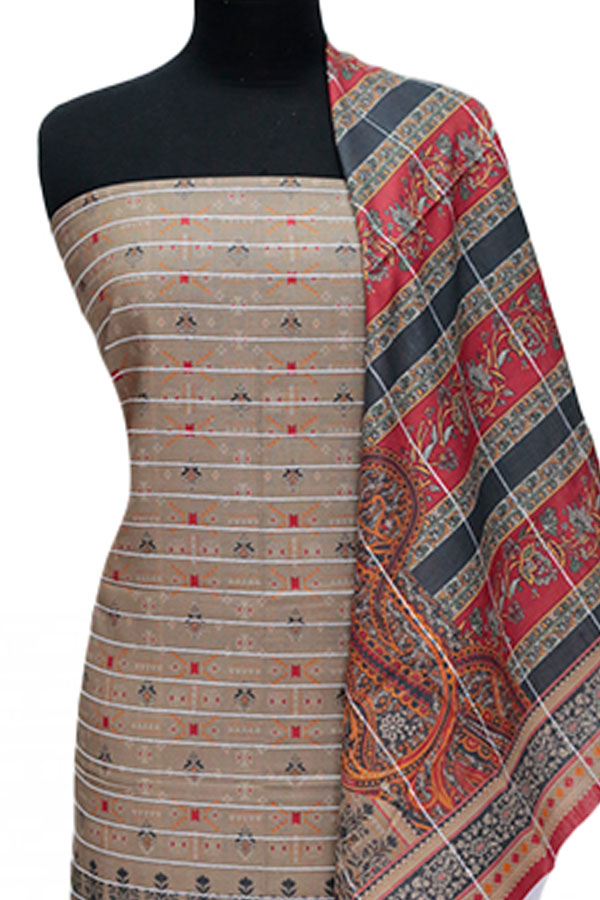 BA Print Khaddar'24 D#1 (CAMEL)