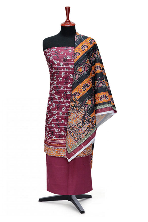 BA Print Khaddar'24 D#1 (MAROON)