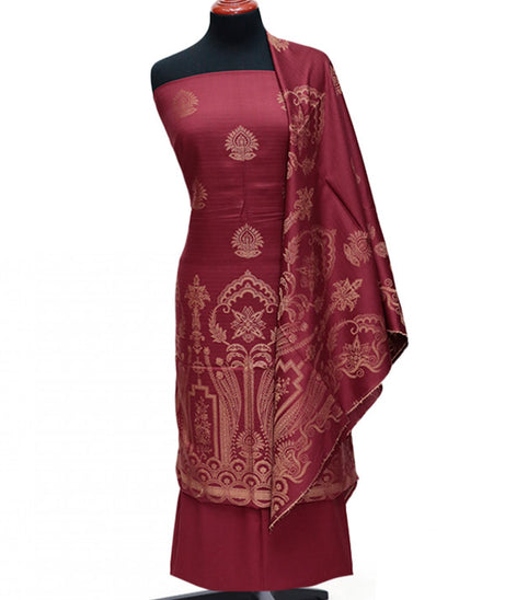 BA Viscose Jacqaurd`24 D#01 Maroon