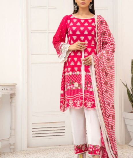 Banafsheh Premium Emb Lawn`21 D#02